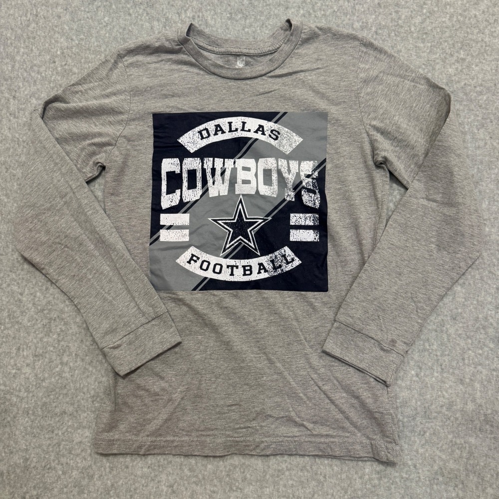 NFL Dallas Cowboys Youth Long Sleeve Graphic Tee Size L 10/12‎ Football Shirt